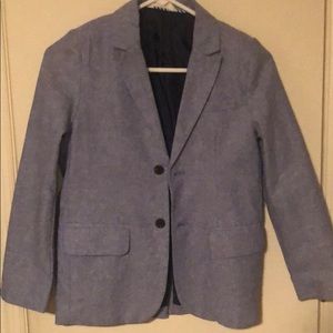Boys chambray blue blazer size 10